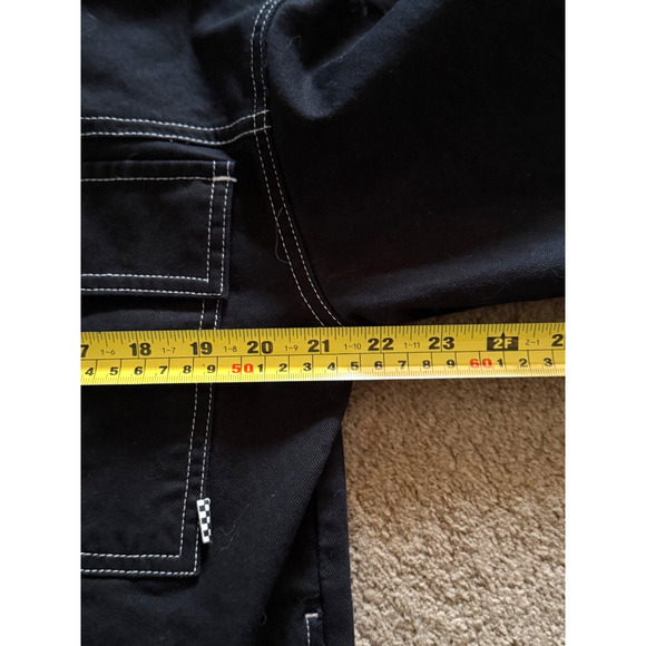 Vintage VANS Canvas Jacket Womens Black Medium Black with White Stitching EUC - Picture 6 of 8